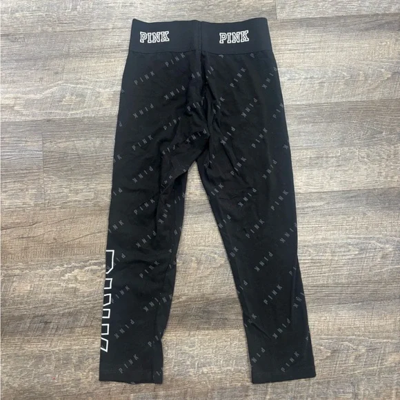 PINK Victoria's Secret Black Capri Leggings - Picture 3 of 3